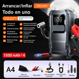 Arrancador de coche de 12 V con compresor de aire