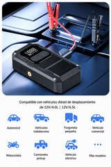 Arrancador de coche de 12 V con compresor de aire